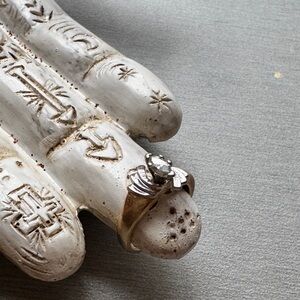 Vintage Marquise Cut 14k Gold Ring Petite